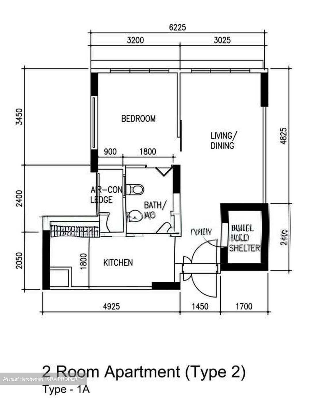 Blk 132C Eastlink I @ Canberra (Sembawang), HDB 2 Rooms #580331111